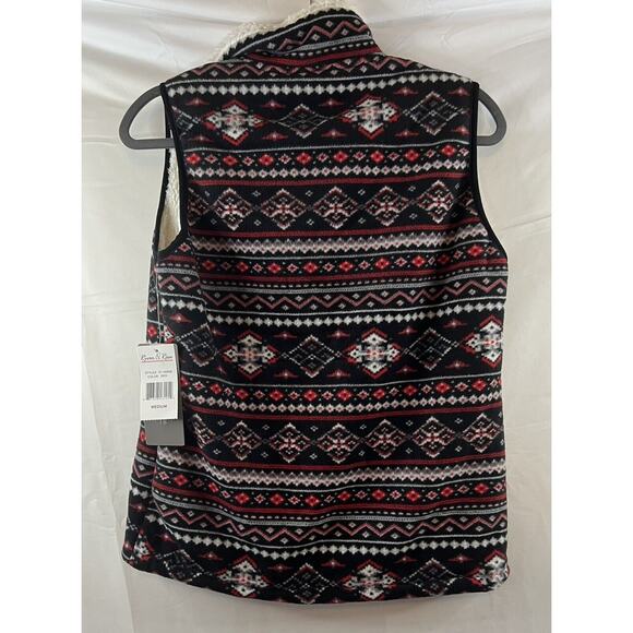 River & Rose NWT Snowflake Zip Up Vest Size Medium - Picture 5 of 5